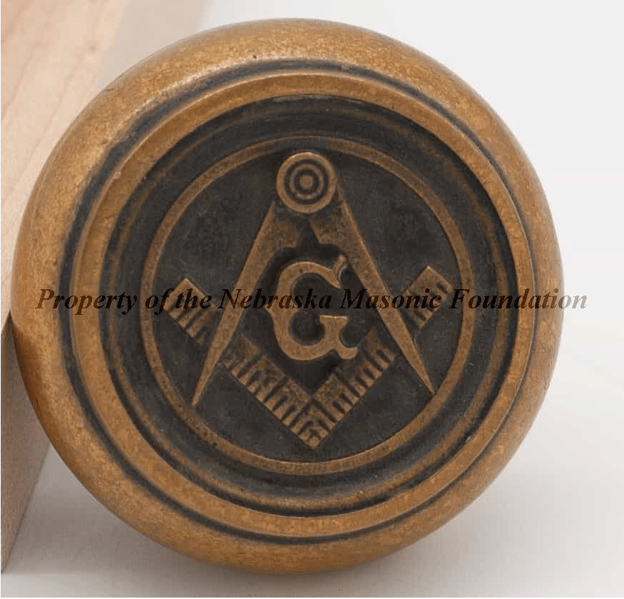 Masonic Doorknob from original Grand Lodge office in Omaha